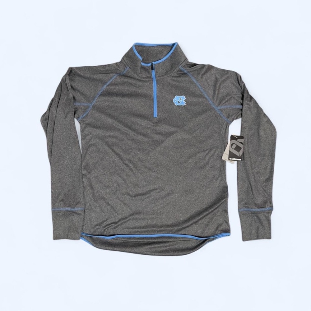 Colosseum Gray and Blue Women's NC top